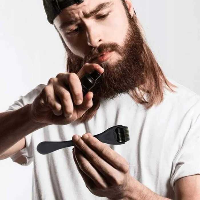Roller wałek z igłami do brody zarostu masażer