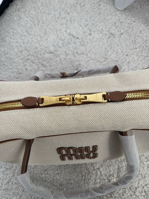 Сумка Miu Miu Canvas Top-Handle Bag