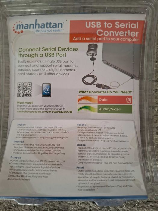 Manhattan adaptador USB para série