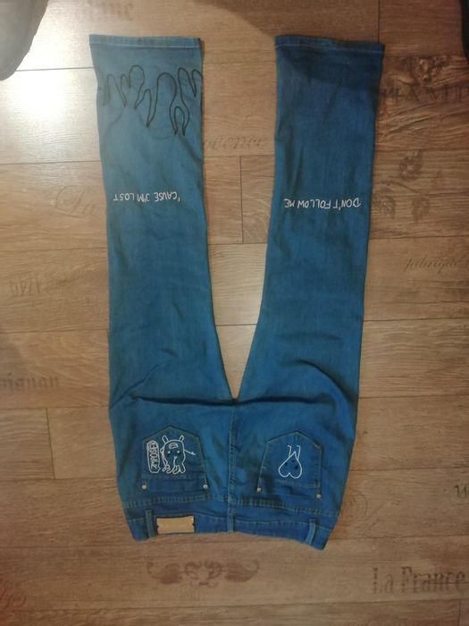 Spodnie HAND MADE haftowane ręcznie!