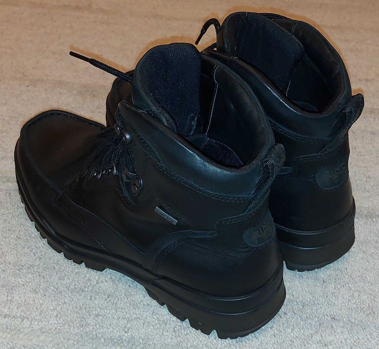 ECCO 41  Gore Tex wysokie skórzane sznurowane buty trzewiki