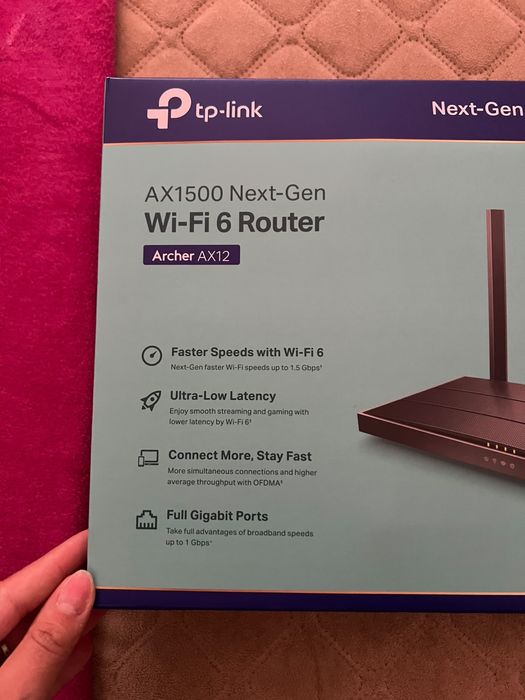 Router TP-Link Archer AX12 Wi-Fi 6 – NOVO / Nunca utilizado