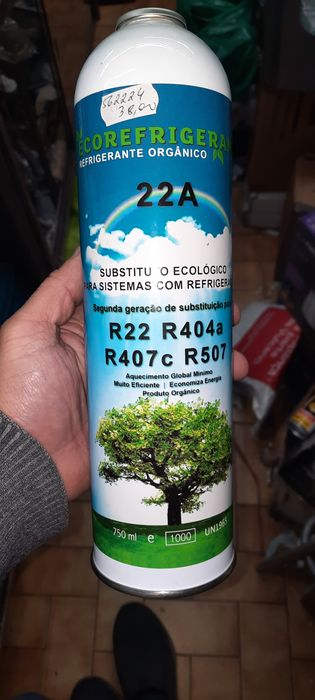 2 Botijas de gás refrigerante R12, R134a para equipamentos de frio