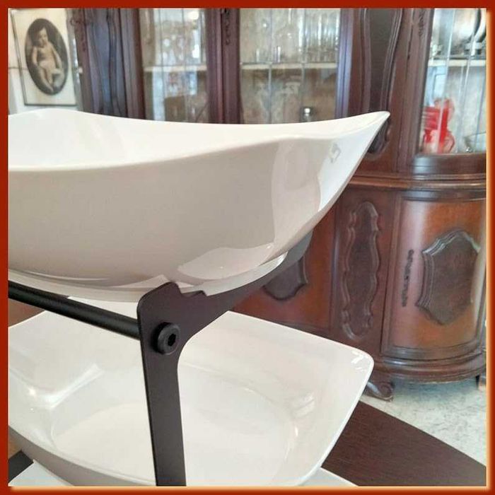 Stojak miski na owoce warzywa akcesoria do kuchni 3 poziomy