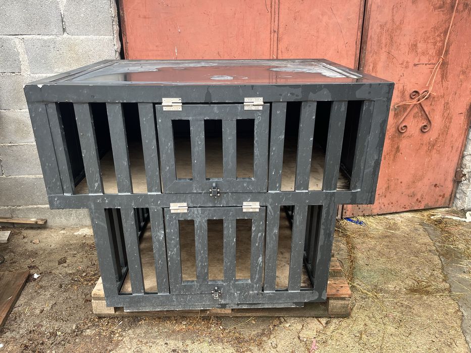 Trasportadora para cães em aluminio