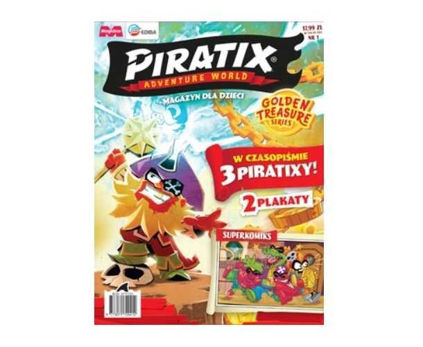 Gazetka magazyn czasopismo PIRATIX numery 1-10 + figurki Piratix Magicbox