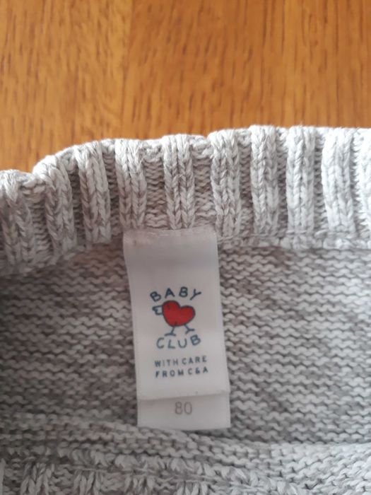 Sweter C&A i H&M, rozmiar 80, 2 szt.
