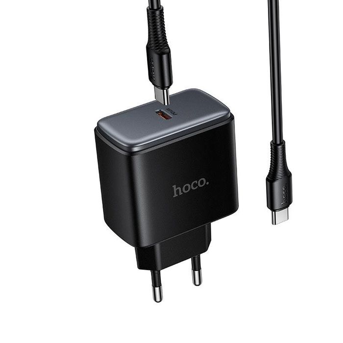 Зарядний пристрій 65W Hoco C159A з кабелем type C у комплекті!