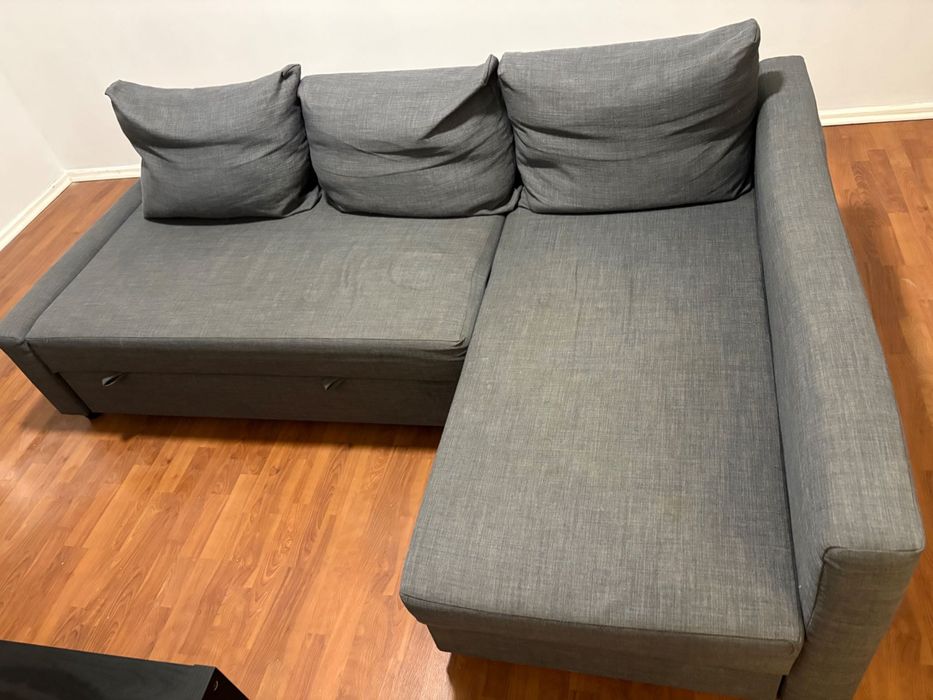 Sofá-cama de canto c/arrumação, Skiftebo