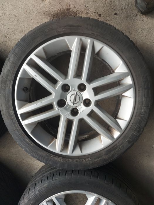 Диски литі Опель 5×110 7J×17H2 ET41 шини 215/45
