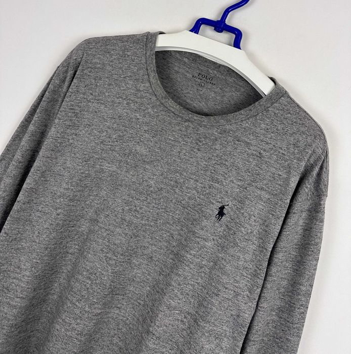 Longsleeve POLO RALPH LAUREN męska bluza szara r. L