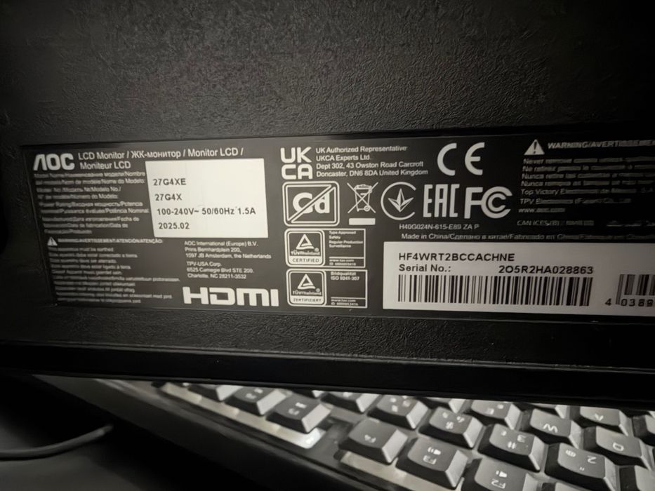 Monitor gaming AOC