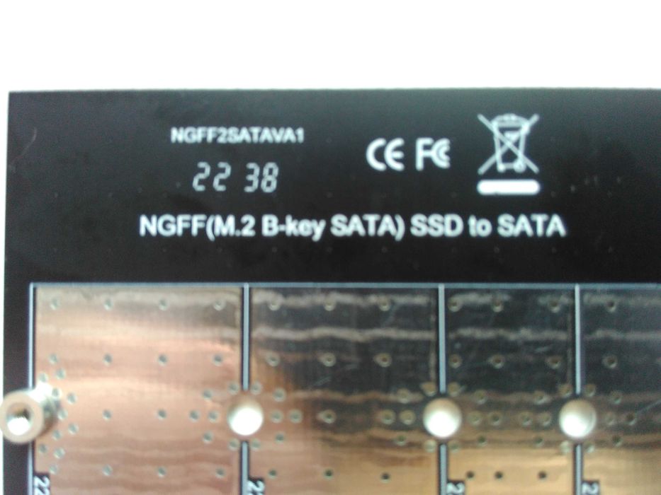 Перехідник-адаптер м2 SATA з ключом В. Новий.