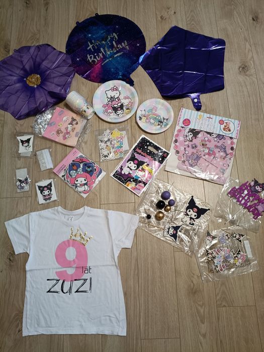 Zestaw na 9 urodziny Zuzi z Kuromi Sanrio