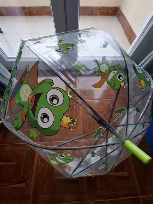 Guarda chuva criança sapo