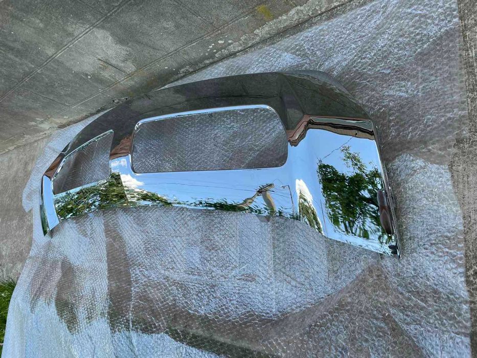 Хром накладка переднього бампера Mercedes ML W166 11-15 Рамка