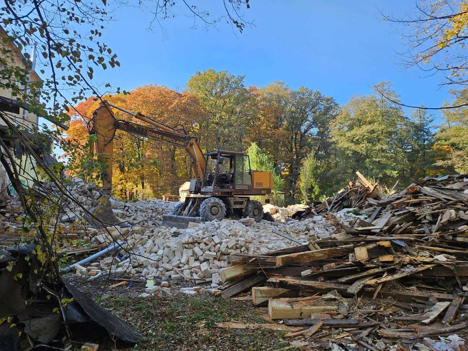 Usługi koparką kołową -karczowanie, wyburzenia, prace ziemne