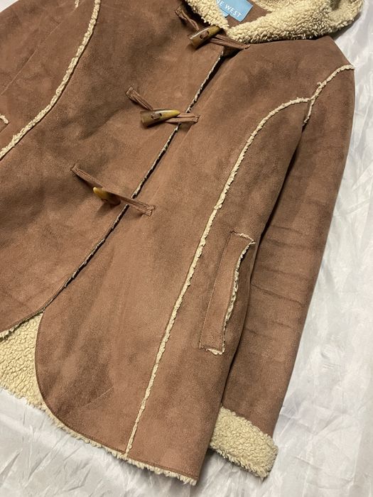 NINE WEST kożuszek z kapturem 38 M  na kołki