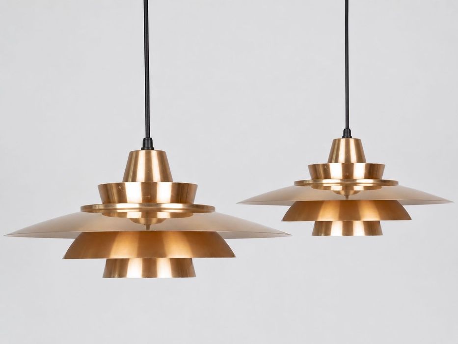 Duńska vintage lampa Superlight proj. David Mogensen, lata 80