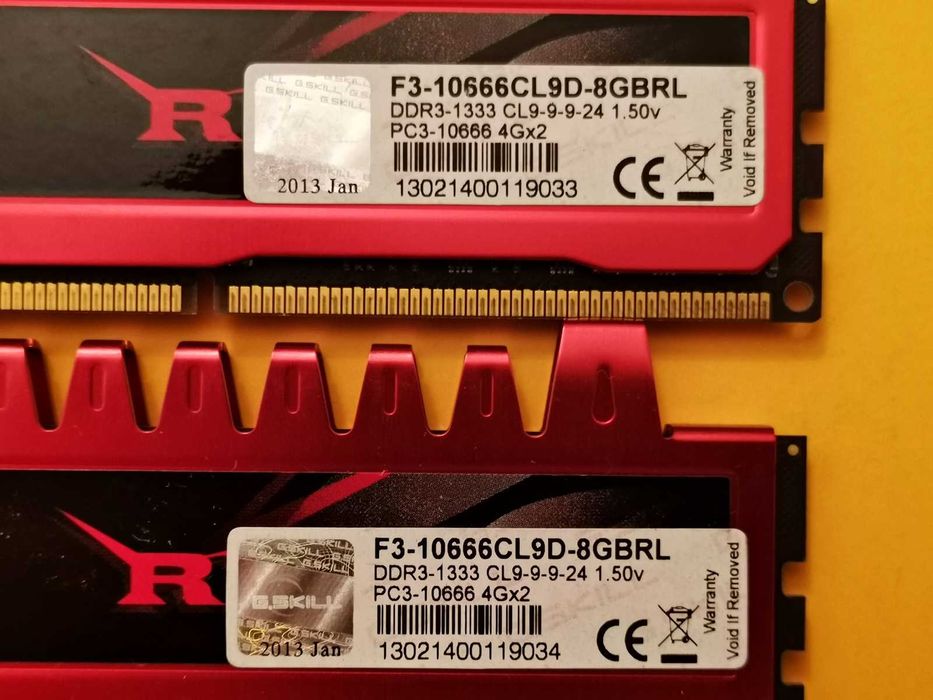 DDR3 8GB G.SkiLL RipJaws 10600 -Komputer