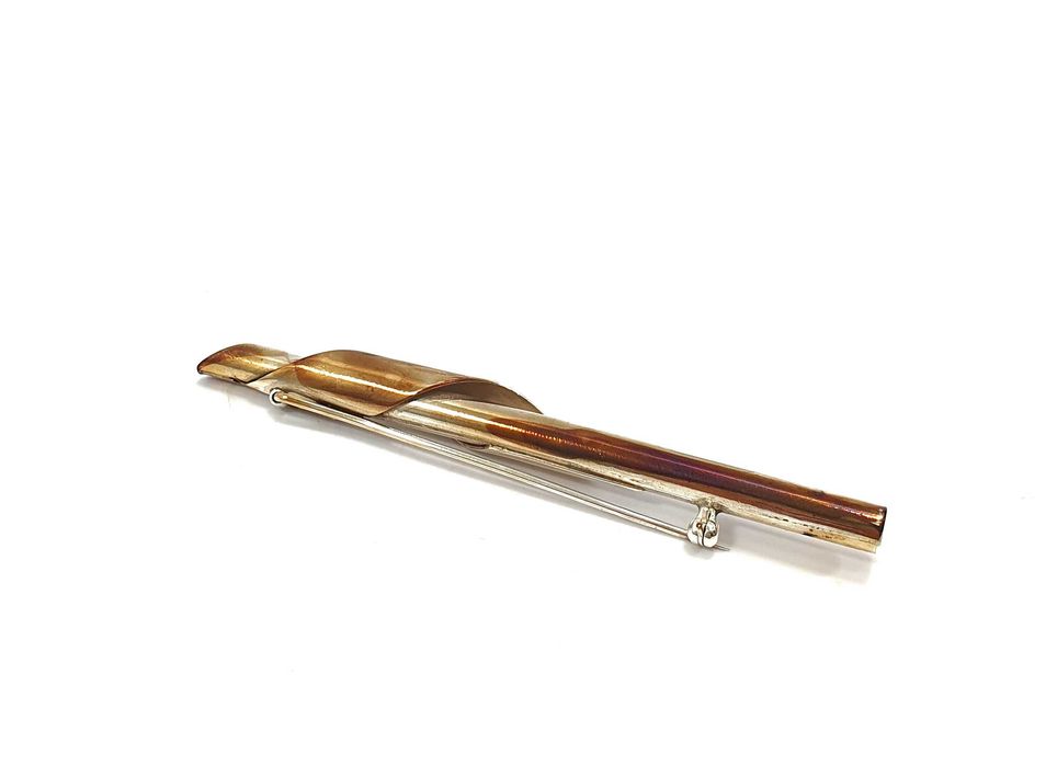 Ciekawa Srebrna Broszka 9,72 G 925