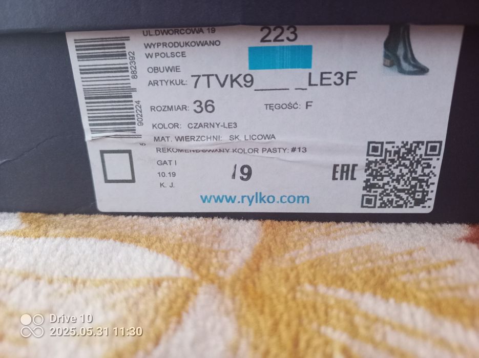 Buty damskie botki Ryłko