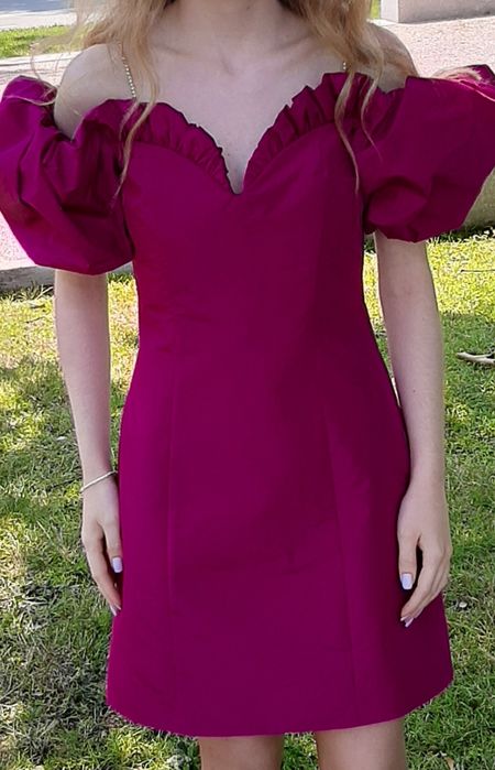 Vestido de festa Rosa/ Roxo Mango Limited Edition