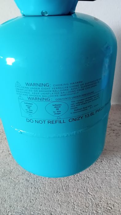 Botija de hélio vazia