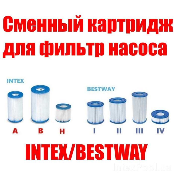 Картриджи для фильтр насосов Intex/Bestway