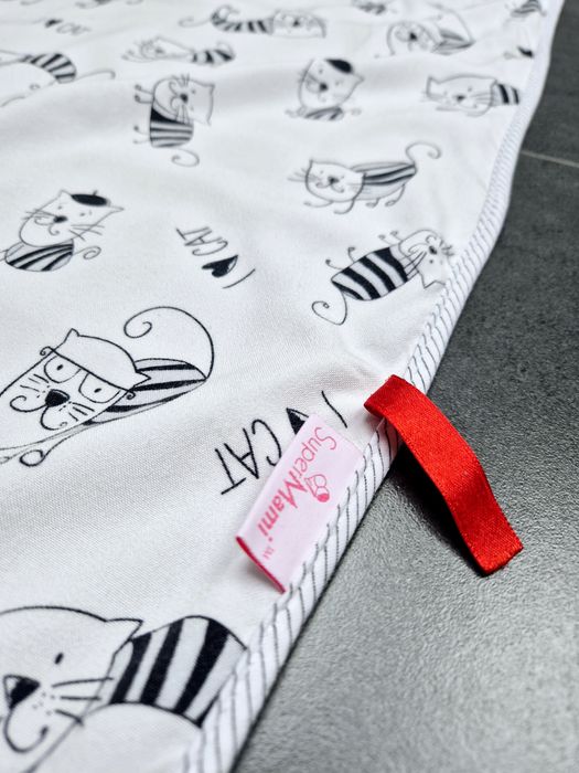 Kocyk SuperMami bawełniano-bambusowy lekki + poduszka