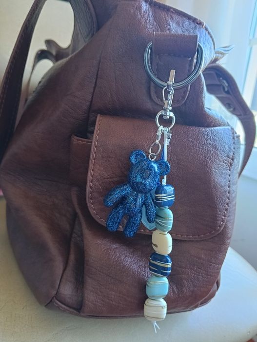 Bag charm artesanal urso