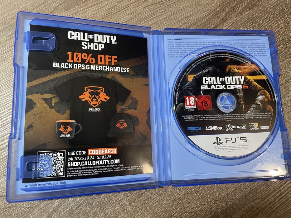 Диск Call Of Duty Black Ops 6 PS5