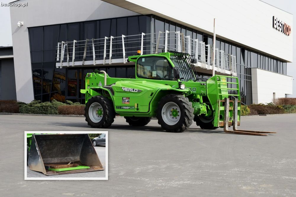 Merlo P72.10 Plus  | 2021 r | TYLKO 1640 mth | 10 m | 7.2 t. | Joystick | +widły | Klima