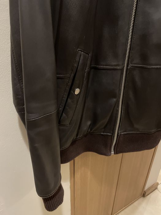 Zara męska kurtka skórzana