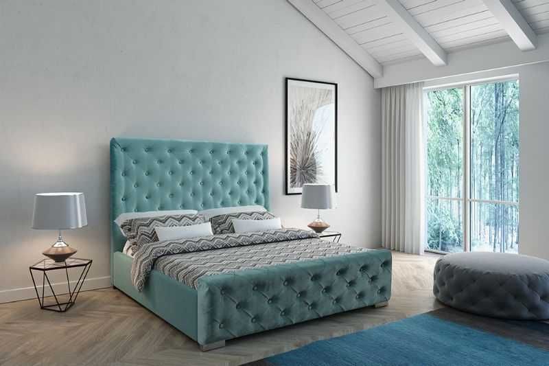 Łóżko ASTORIA pikowane guzikami lub kryształkami na wymiar!