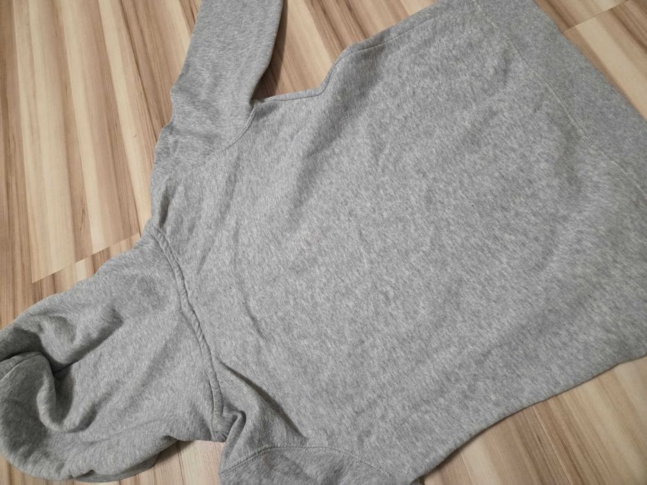 Bluza z kapturem miś V neck dekolt szara colours of the world