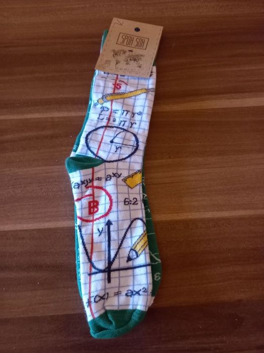 Skarpetki wzór matematyczny Spox Sox, rozmiar 40-43