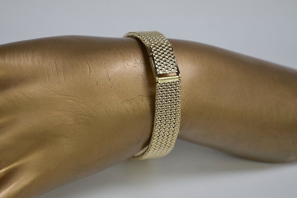 Złota bransoleta 14k 585 do zegarka damskiego lbw003y-W17