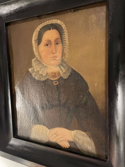 Dutch oil portrait, mid-19th century, 1840–1860