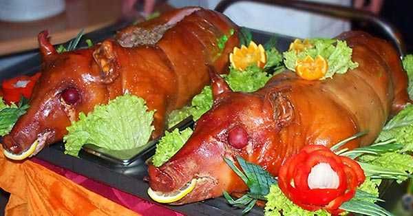 Pieczone Dziki Prosiaki Indyki wiejskie stoły na wesela i imprezy