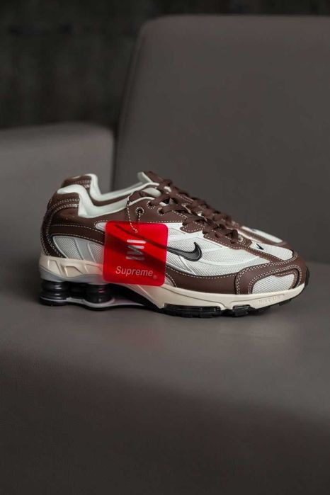Мужские кроссовки Nike Shox Ride 2 "White/Brown" Размеры 41-45