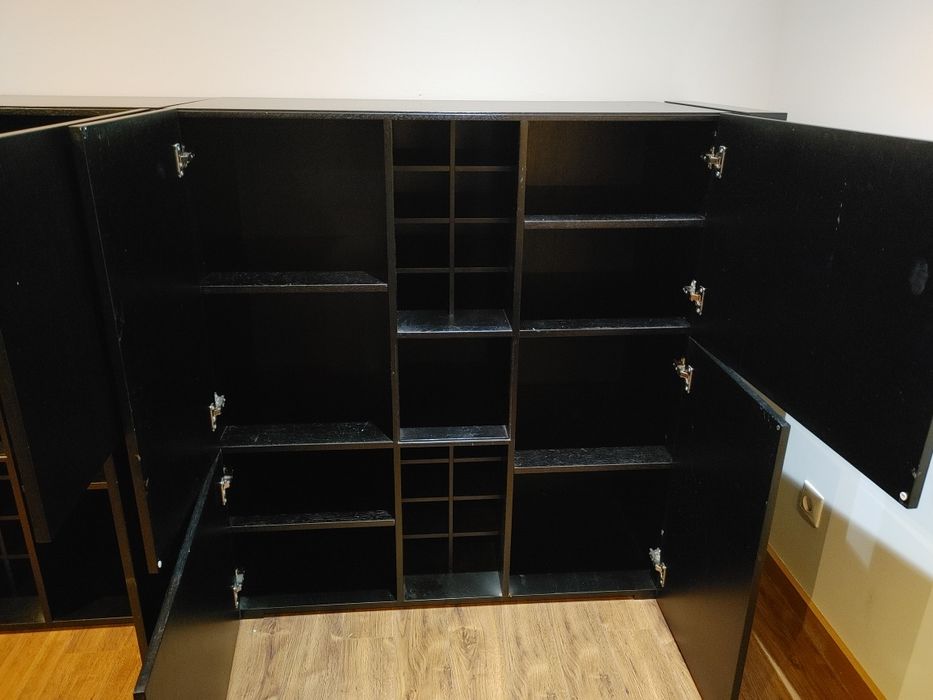 Conjunto de 2 Móveis/Armários 120x50x120cm para Sala de Jantar ou cozi