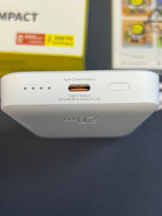 павербанк Baseus Magnetic Mini Air 6000mAh 20W, Power Bank, повербанк, зовнішній акумулятор