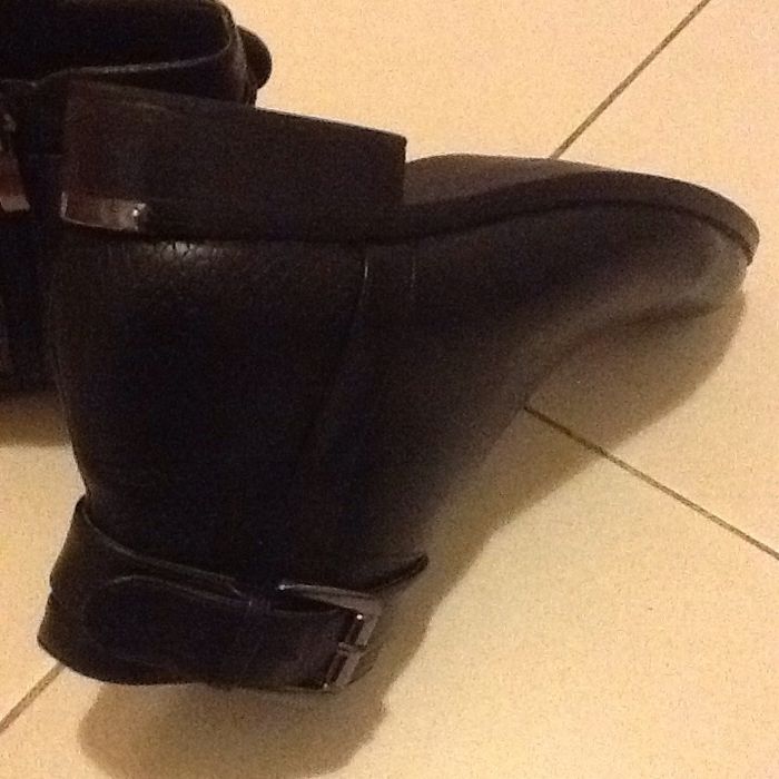 2 pares botins senhora pretas tam.37 como novas