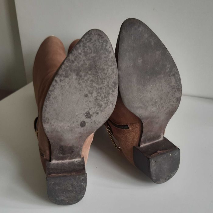 Botas Senhora Cano Alto Camurça tam. 35/36 Estimadas