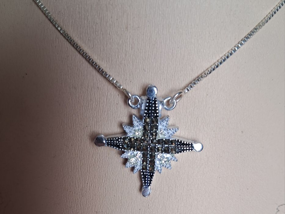 Оригінальна срібна прикраса підвіска Зірка. Трансформер