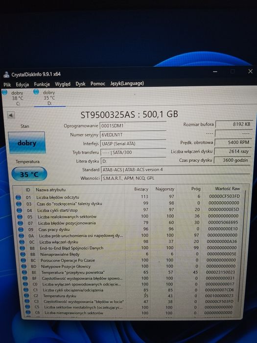 Dysk twardy 500gb 2,5 #2