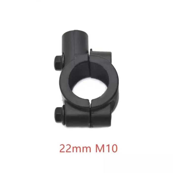 Par de suportes roscados para espelhos de haste moto M8 M10