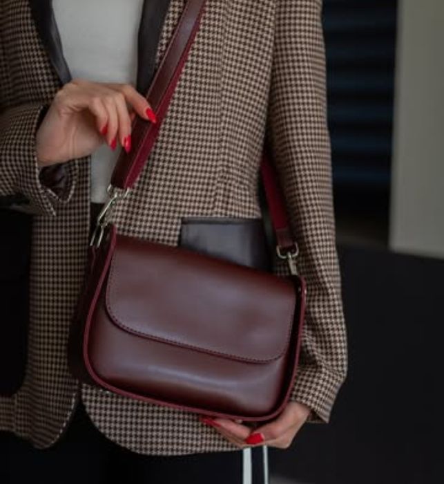 Сумка бургунді жіноча