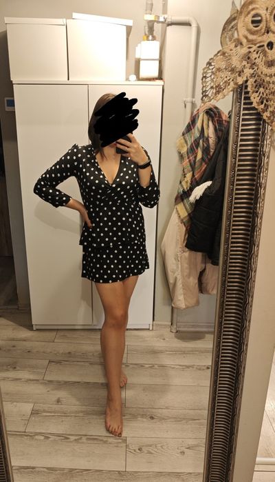 Sukienka w kropki groszki retro vintage lata 60